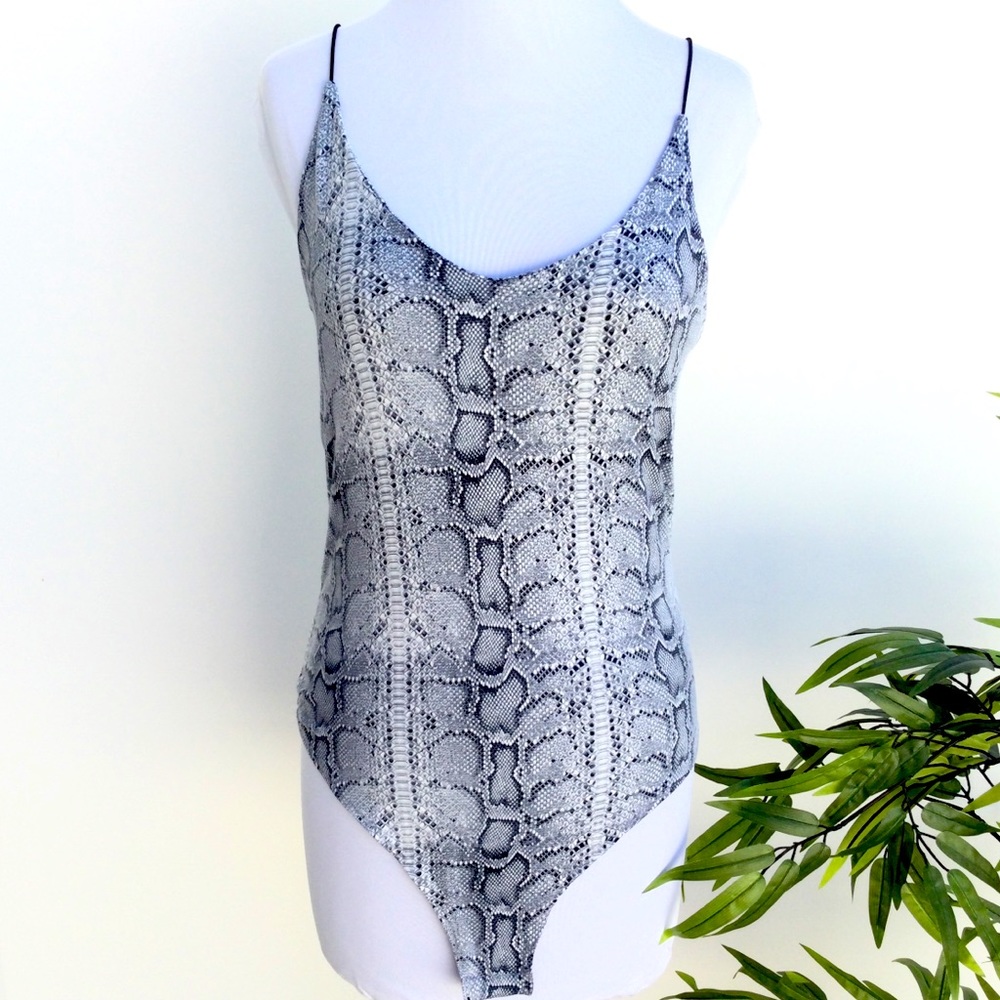 Snake Print Bodysuit